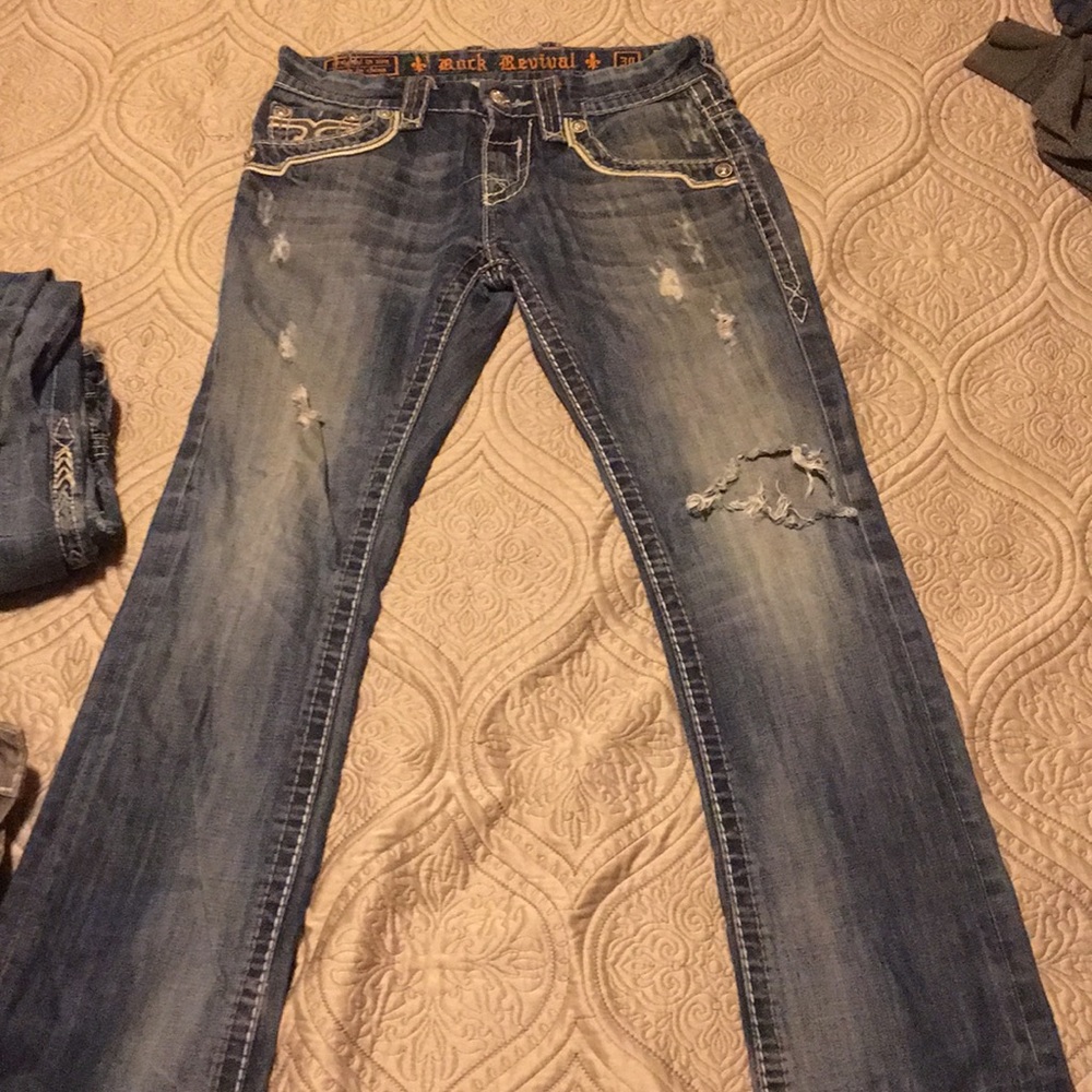 Rock revival men’s jeans